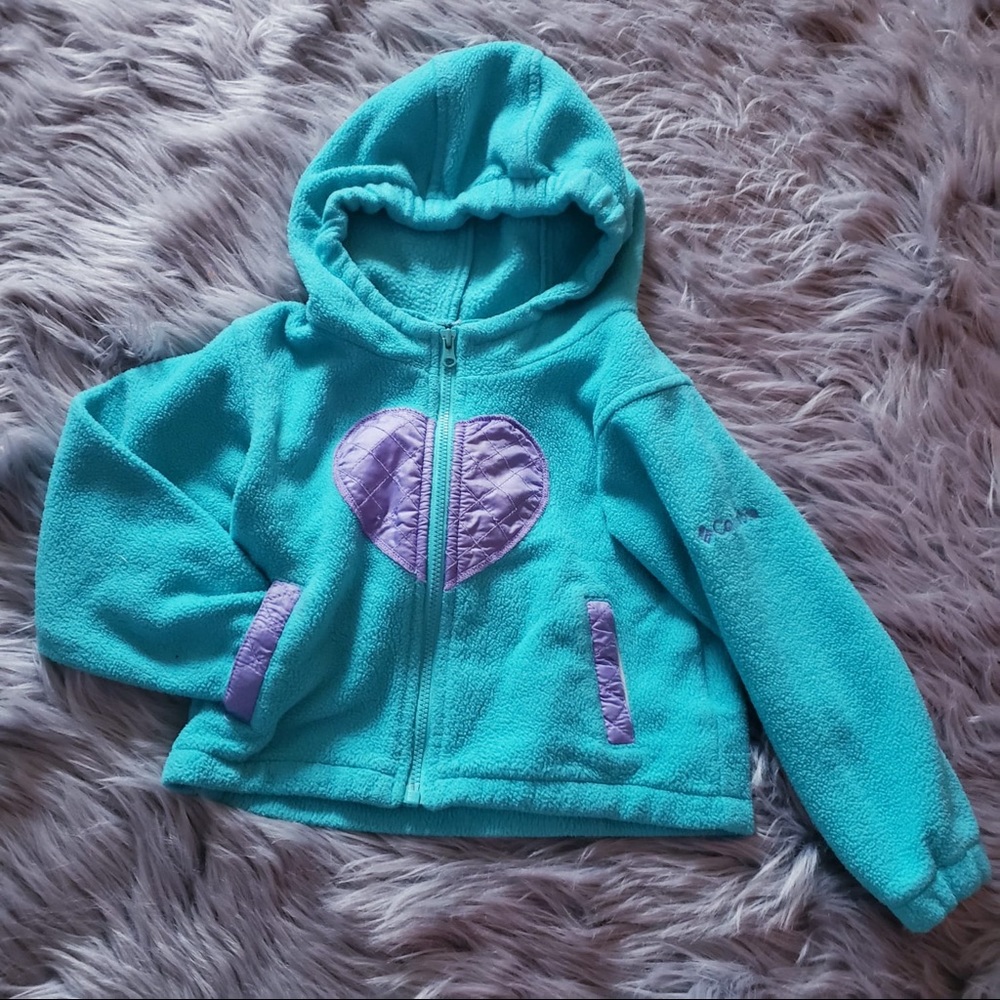 Kids Columbia zip up fleece jacket size 4t